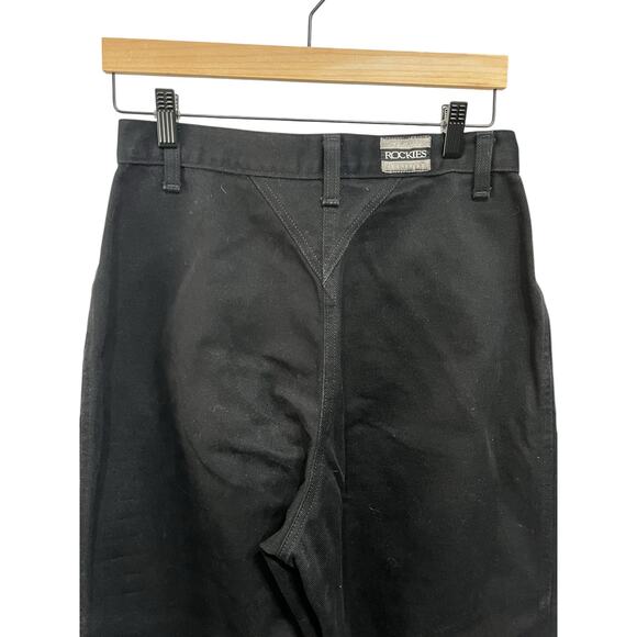 Rockies Authentic Jeanswear Women's Vintage Black Wide Leg Jeans SIZE 11/12 - Picture 4 of 5